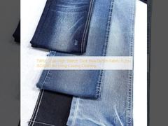 TWILL Style High Stretch Dark Blue Denim Fabric 11.2oz JSD3039 per abiti di lunga durata