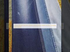 Tessuto denim elasticizzato blu intrecciato, larghezza 170 cm, 8.2oz, resistente ed elegante