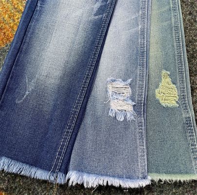 comprare TWILL stile cotone poliestere scuro INDIGO denim tessuto bianco 60% cotone JSD3077 per jeans online manufacture