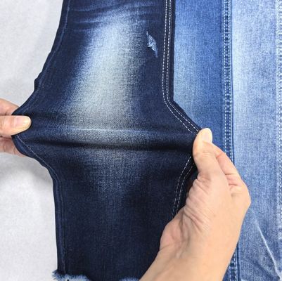 comprare Tessuto Denim BLU SCURO in misto Cotone Poliestere Stile TWILL  JSD3245 9.4OZ per jeans alla moda online manufacture
