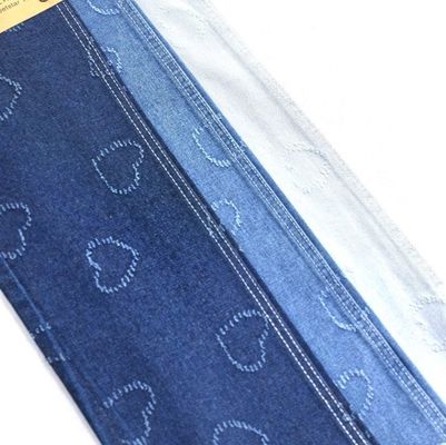 comprare Il cuore stampato Jacquard denim tessuto non elastico denim 10,6 oz per abbigliamento jeans unici JSD3077-01 online manufacture