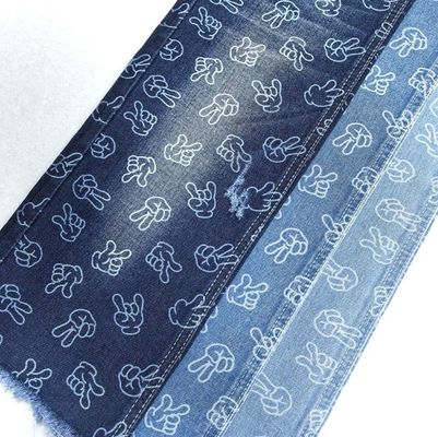 comprare Design Dito Tessuto Stampato Jacquard Non Elastico Denim 9.6oz 170-180CM BLU SCURO online manufacture