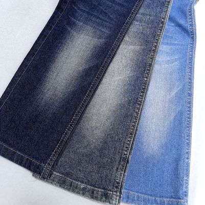 comprare 99% cotone 1% spandex cotone spandex denim tessuto blu scuro 8,6 oz resistente al restringimento online manufacture