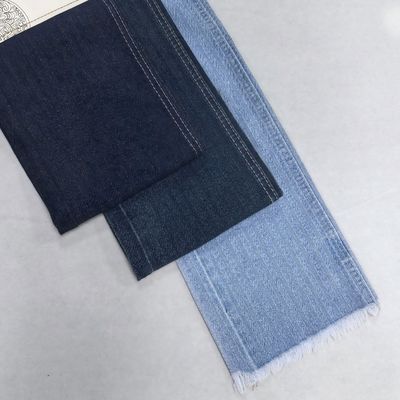 comprare 10 oz di tessuto denim Jacquard in tessuto di aringhe blu scuro Stretch gratuito per jeans o cappotto in stock fabbricazione online