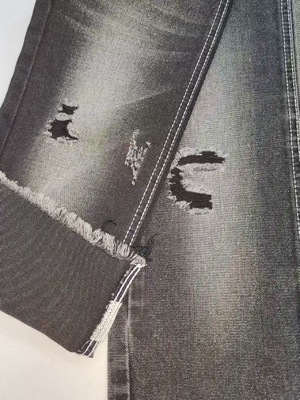 comprare 11.3oz Peso pesante di cotone poliestere Rayone NERO/NERO tessuto denim con 10x7 costruzione JSD3080A per i ragazzi jeans online manufacture