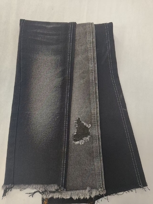 comprare 64.2% Cotone 14.2oz Cotone Poliestere Fibra Recuperata Nero Tessuto Denim 180cm 6x6 A606A online manufacture
