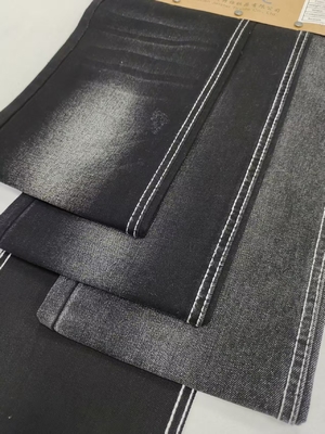 comprare 75% di cotone 25% di poliestere tessuto di denim 9,4 oz per jeans NERO/NERO JSD3239A online manufacture