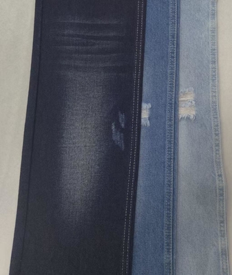 comprare 85% cotone non elastico cotone poliestere scuro indigo 170 cm tessuto denim 8x7 JSD3258 online manufacture