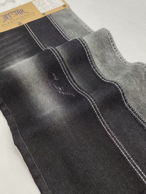 comprare Tessuto denim elasticizzato in twill NERO/BIANCO ad alta elasticità 72% cotone JSD3110B per jeans casual online manufacture
