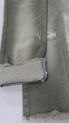 comprare 10.6oz GREEN 10x7 con larghezza completa 180cm Sinistra twill No Stretch tessuto denim JSD3023AG per jeans di moda online manufacture