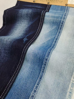 comprare 8.9oz 85%Cotton Dual-Core Siro Yarn Cross Slub 10S Denim Fabric 180cm full width JSD3283 For Jeans Or Jacket online manufacture