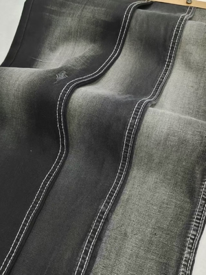 comprare 6.8oz Light Weight 61%Lyocell BLACK/BLACK Twill Style Stretch  Denim Fabric 69/71'' Full Width JSD2035A For Summer Jeans online manufacture