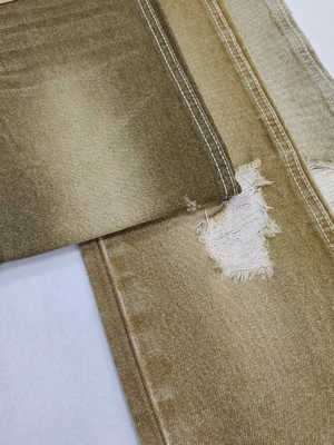 comprare Tessuto denim stile twill, colore verde chiaro, pesantezza 14oz, costruzione 7*6, tessuto per jeans invernali online manufacture