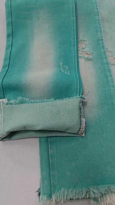 comprare 10.6oz Left Twill Apple Green 10x7 No elastic  Denim fabric  JSD3023FG for wholesale denim online manufacture