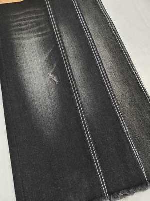 comprare Twill 10S 70%Cotone Denim Elasticizzato Tessuto NERO/NERO 10oz 170-172cm Per Jeans online manufacture