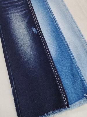 comprare 10.7oz Dark Indigo Stretch Denim Fabric 3/1 Right Twill 8S per i jeans del ragazzo online manufacture