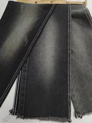 comprare 11.2oz 60%Cotton Denim Fabric 7S BLACK/BLACK For Youth Denim Pants online manufacture