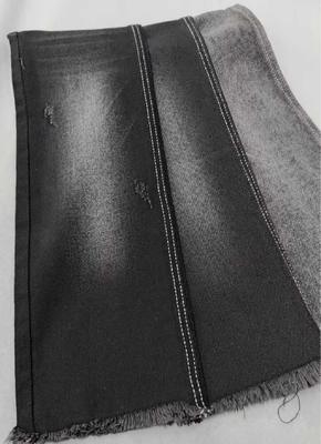 comprare 10oz Medium elastic Black/Black right twill with full width 180cm construction 8*10/40+75 Denim fabric  JSD3078A for jeans online manufacture