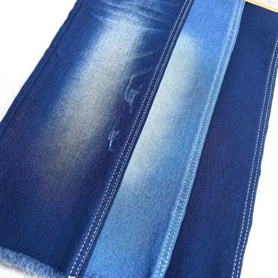 Indigo Blu Satin Good Stretch Stoff Denim Con Stoccaggio Pronto Per Pantaloni Legging