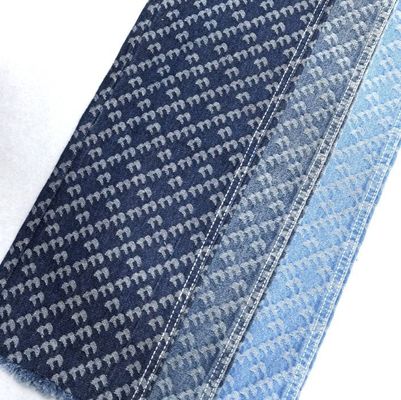 Disegno a fiori e strisce di tessuto stampato Jacquard Non Elastico Denim 9.5oz 180cm 70' 71