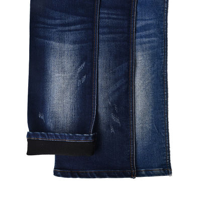 Falso denim a maglia resistente al restringimento 10,4 oz 46% cotone 48,2% polietero 4,3% viscosa 1,5% spandex