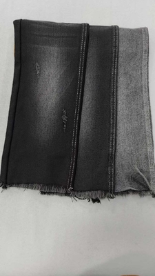 9.9oz,76.2% cotone NERO/NERO 7+7x8/40 Tessuto denim di alta qualità JSD3209A per jeans di moda